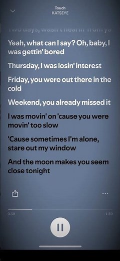 Touch lyrics!! #katseyetouch ‪@katseyeworld‬ #touch #songlyrics