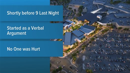 3 people arrested after guns are drawn at Chandler food court, police say