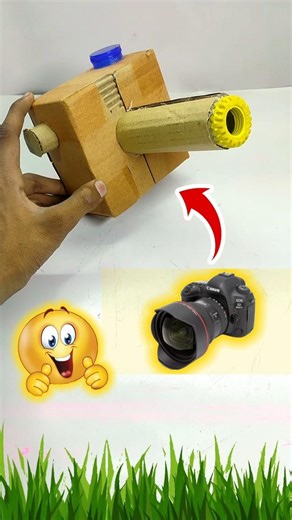 Diy cardboard camera 📸 #shorts