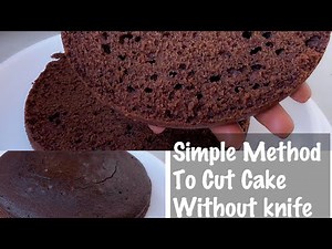 How to cut cake with thread | How to cut cake in to layers | Baking Tricks
