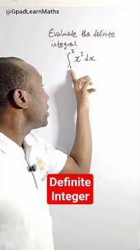 Evaluating Definite Integer #integers #evaluation #definite #gpadlearnmaths #maths #stem