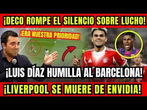 ¡LUIS DÍAZ HUMILLA AL BARCELONA! ¡DECO ROMPE EL SILENCIO, CONFIESA TODO Y LIVERPOOL MUERE ENVIDIA!
