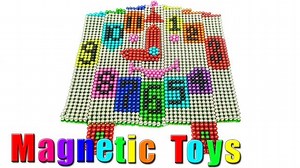 DIY - How to Make a Clock Time Colors from Magnetic Balls (ASMR) - Magnet Toys 4K