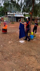 7.7K reactions · 222 shares | Blanketing a fire with a fire blanket is a fire safety technique that involves smothering the fire with a blanket to starve it of oxygen and extinguish it. #bfp #fireprevention #firesuppression #fireeducation | Jimmy Corpin Pasague | Facebook