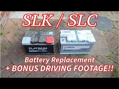 Mercedes SLK and SLC (R172) - Battery Replacement plus BONUS SLK55 AMG driving footage!!!