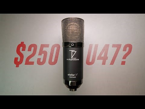 Tech Zone Audio Products Stellar X2 Vintage Mic Review with TLM103, U87, NT1 Comparison