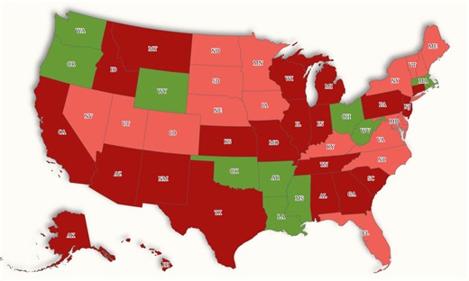SNAP Benefit Map Shows Probation Rules for Each State