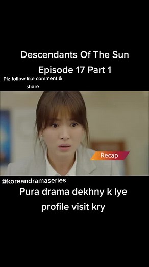Descendants Of The Sun Episode 17 Part 1 #pageforyou #korean #drama #descedantsofthesun #songhyekyo #songjoongki #tiktok #instagram