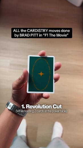 Cardistry Moves by Brad Pitt in F1 Movie