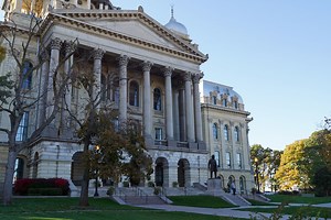 East Entrance Illinois State Capitol Building in Springfield