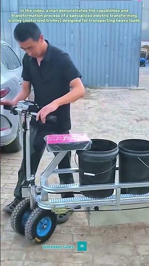 Ideal transport for the cottage and construction site: Review of the electric transformable cart