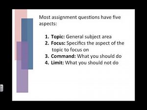 Analysing Essay Questions