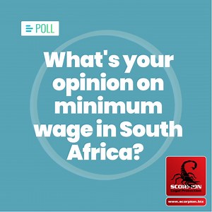 There is some controversy surrounding raising minimum wage in South Africa. Some believe it could lead to inflation and job losses (especially for small businesses), while others believe it's necessary to help workers keep up with increasing costs of living and to protect the most vulnerable. What's your opinion on minimum wage in South Africa? #minimumwage #labourlaw #poll | Scorpion Legal Protection