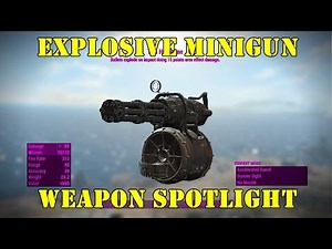 Fallout 4: Weapon Spotlight: Explosive Minigun