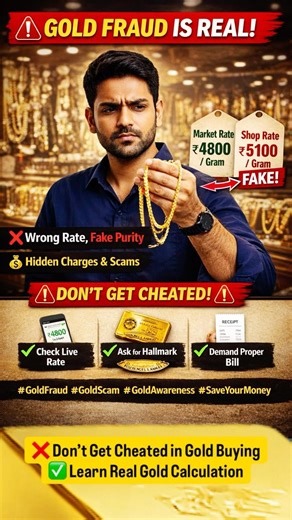 How to Calculate 24K, 22K & 18K Gold Price | Don’t Get Cheated | Garg Son’s Jewellers #shorts #gold