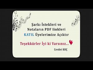 Yol Gözümü Dağlıyor - Hayko Cepkin NOTA SOLFEJ