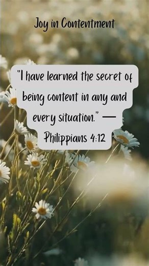 From the Bible: Joy in Contentment #biblequote #bibleverse #bibleversedaily #trials