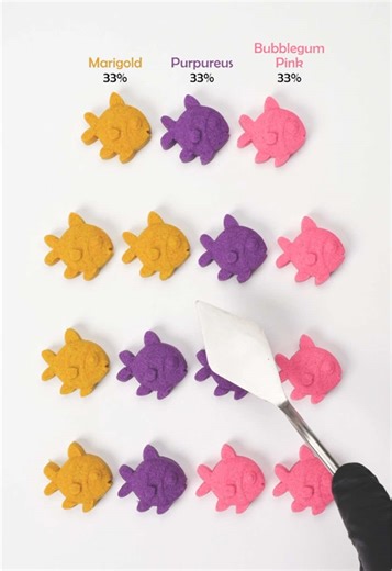 Color Mixing 💛💜💗 🐠 — Can Yellow, Purple & Pink Create the Perfect Tropical Fish Color? ✨🎨 #colormixing #asmr #satisfying #quiz