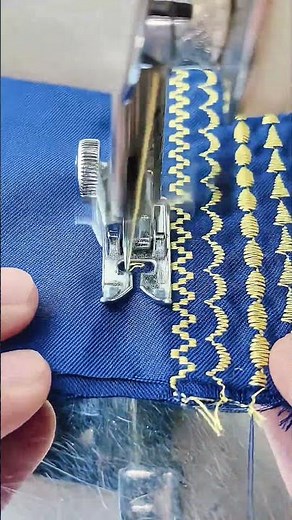 patterned stitching using a Janome sewing machine #sewing