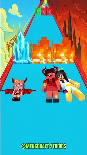 HEAVEN OR HELL! Baby Rumi Big Choice with Aphmau and Noob Girl #minecraft