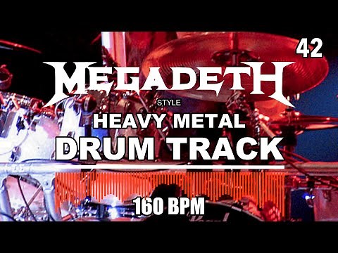 Heavy Metal Drum Track I Megadeth Style I 160 BPM I Full Arrangement