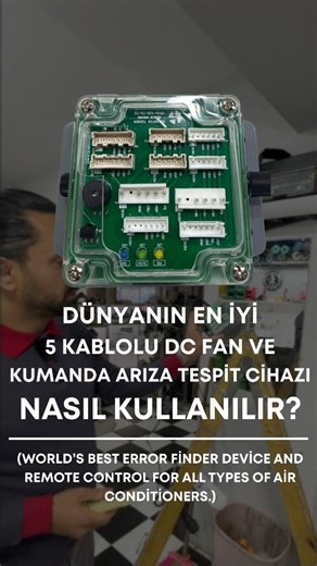 Klimatis Teknik (İzmir) on Instagram: "🔧 Klimatis Teknik | Arçelik/Beko/Altus /Keysmart/Lg Dünyanın En İyi & Kolay 5 Kablolu DC Fan ve Kumanda Arıza Tespit Cihazı Arçelik Üretimi ve BÜTÜN Klimalar için yerli ve milli, dünyanın en pratik ve en güvenilir fan test cihazı ve kumandası nedir, nasıl kullanılır? Servis hızını artırır, arıza tespitini kolaylaştırır, sahada maksimum verim sağlar. 📍 Klimatis Teknik – Buca / İzmir 📞 0546 435 76 76 | 📧 info@klimatisteknik.com"