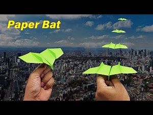 Flying Paper Plane Like Bat - How to Make a Paper Plane Fly Like a Bat