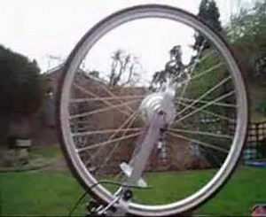nano motor electric bike kit: freewheel demonstration