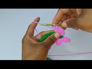 How to crochet lavender flower- crochet tutorial for beginners