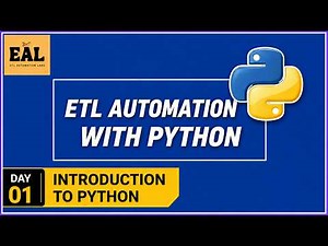 Introduction to Python | ETL Automation Testing | BIG Data Automation Testing