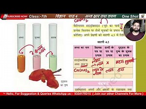 अम्ल क्षार तथा लवण विज्ञान पाठ -4 Vigyan | Class 7 Science Chapter 4 NCERT solution in Hindi