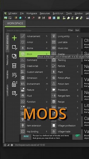 MODS erstellen war noch NIE so EINFACH! MCreator | TheCoderr #minecraft #minecraftmods #programming