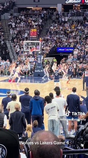 Julius Randle has been incredible this series, what a battle and atmosphere at the Target Center for game 4! #wolvesin5 #timberwolves #lukadonic #nba #nbaplayoffs #basketball @Timberwolves #lakers