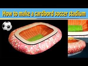How to make a Football stadium || with cardboard || at home