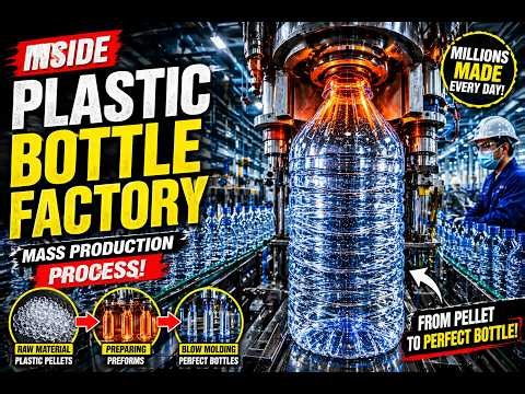 How Things Are Made Inside Plastic Bottle Factory Mass Production Process