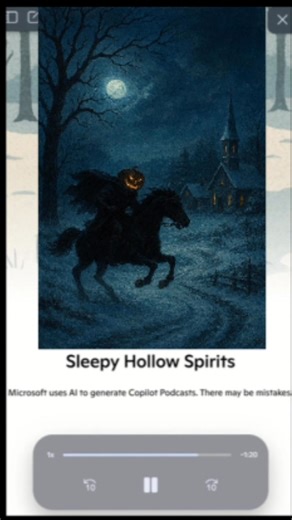 A winter themed Sleepy Hollow podcast
