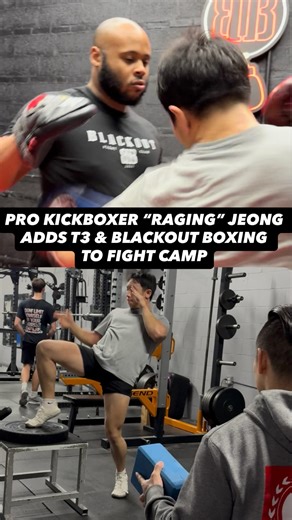 T3 Sports Performance on Instagram: "Professional Kickboxer Raejin “RAGING” Jeong prepares for his third professional bout by adding @blackoutfightclub & @traintotransfer to his team! Coming off a decision loss and heading into this fight camp the first thing we wanted to do was LISTEN. Hearing what Raejin’s vision consisted of allowed us to create a training vision for this fight camp. Our performance plan was to create RESILIENCE in his system by programming explosive bursts with precise rest 