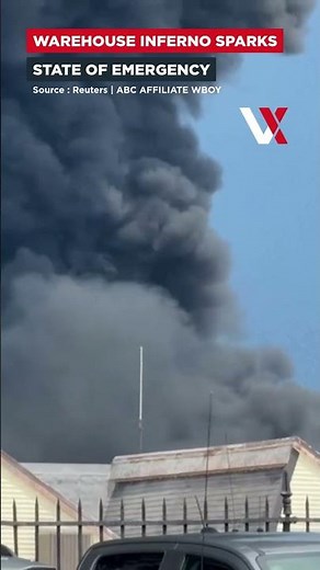 Warehouse Fire Triggers State Of Emergency In West Virginia County | VERTEX