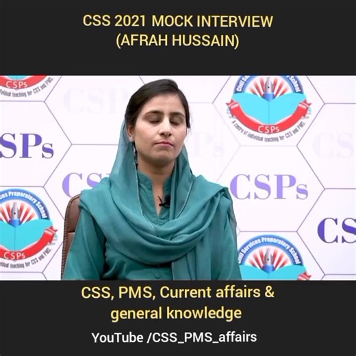 16K views · 466 reactions | CSS mock interview conducted by CSPs academy #css | CSS PMS Current Affairs & General knowledge | Facebook