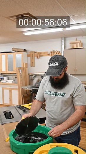 It’s the end of the month, have you cleaned your blades? The one blade you need is always the dirtiest one in the shop. 181579 – Microjig BLADECLEAN Blade and Bit Cleaning System | Woodcraft