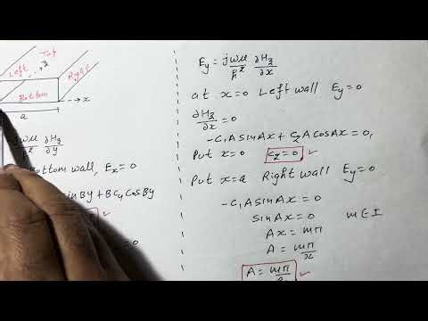 Solution of EM Wave in TE Mode in Rectangular Coordinates Part-4 | Waveguide | R K Classes | Lec-14