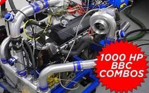 JUNKYARD TWIN TURBO BIG BLOCKS-HOW MUCH BOOST DOES IT TAKE TO MAKE 1000 HP? 3 DIFFERENT BBC COMBOS - BangShift.com