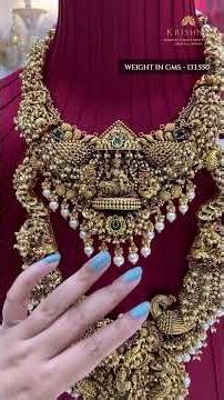 Gold Bridal Set Jewellery | Gold Jewellery | Krishna Jewellers ‪@brideessentials‬