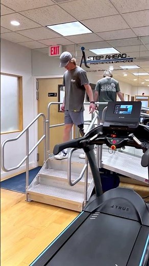 Gage Walking with Above Knee Prosthetic Leg