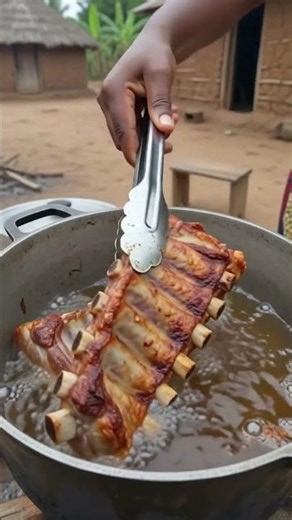 Crunchy deep fried pork ribs
