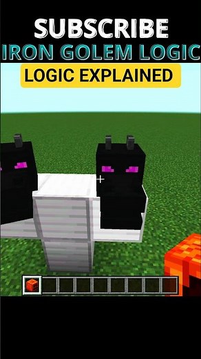 How Golems Spawn:👾 The Logic Behind It⚡ #GolemSpawnLogic #MinecraftGolem #IronGolem #MinecraftShorts