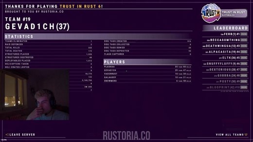 DROPS ENABLED TRUST IN RUST WINNER POV HOPEFULLY