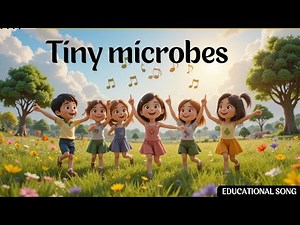 "Tiny Microbes Song for Kids | Fun Science Nursery Rhyme About Bacteria & Microorganisms"