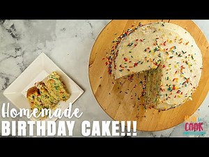 Homemade Easy Birthday Cake Recipe (Step-by-Step) | HowToCook.Recipes