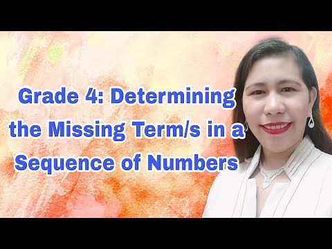 Determining the Missing Term/s in a Sequence of Numbers